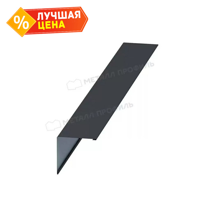 Планка конька плоского простая 145х145х2000 (ПЭ-01-3003-0.45)
