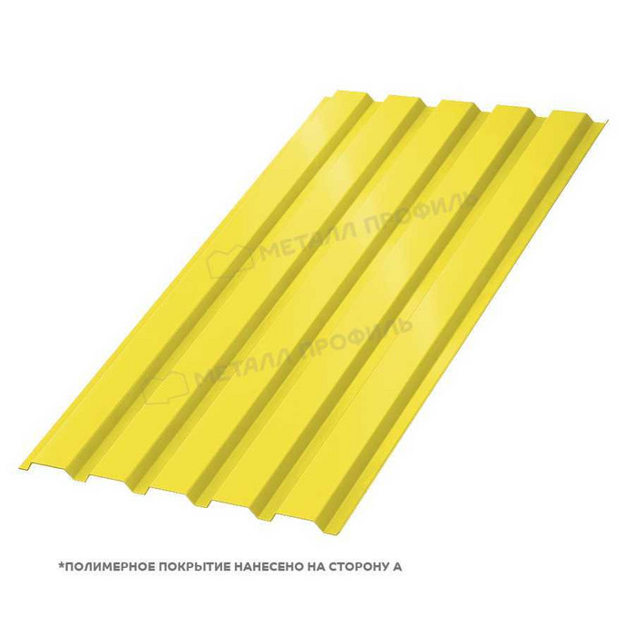 Профлист Металл Профиль МП-35 0,7 Полиэстер RAL 1018 Желтый цинк