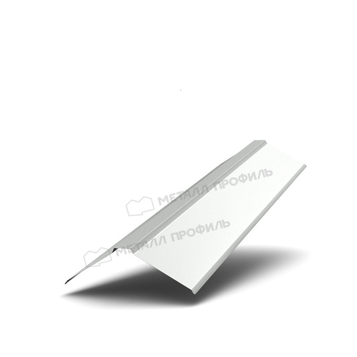 Планка конька плоского 190х190х2000 (ECOSTEEL-01-БелыйКамень-0.5)