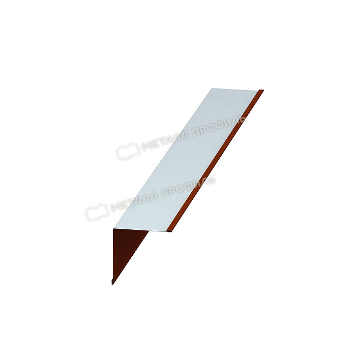 Планка угла внутреннего 115х115х2000 (ECOSTEEL-01-БелыйКамень-0.5)
